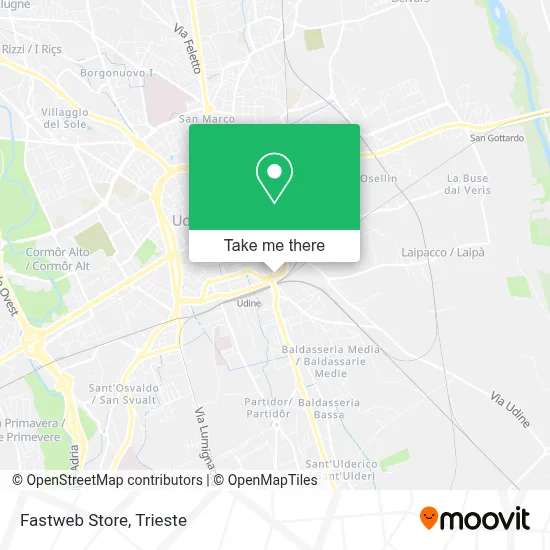 Fastweb Store map