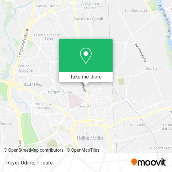Reyer Udine map