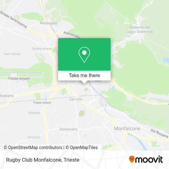 Rugby Club Monfalcone map