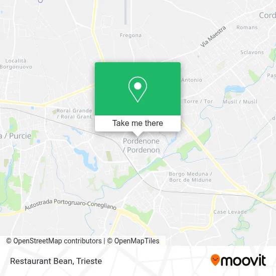 Restaurant Bean map