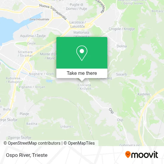 Ospo River map