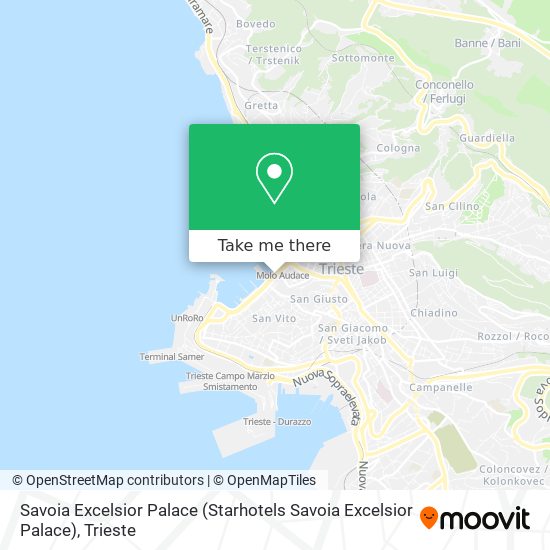 Savoia Excelsior Palace map