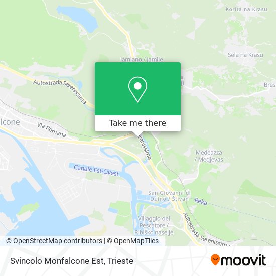 Svincolo Monfalcone Est map