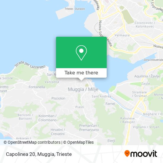 Capolinea 20, Muggia map