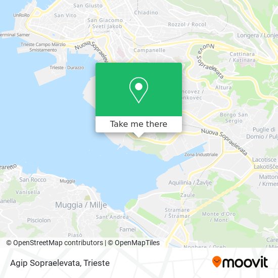 Agip Sopraelevata map