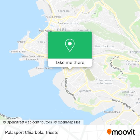 Palasport Chiarbola map