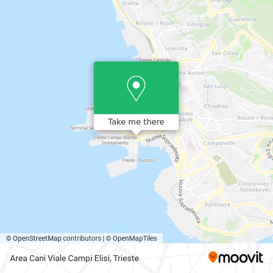 Area Cani Viale Campi Elisi map