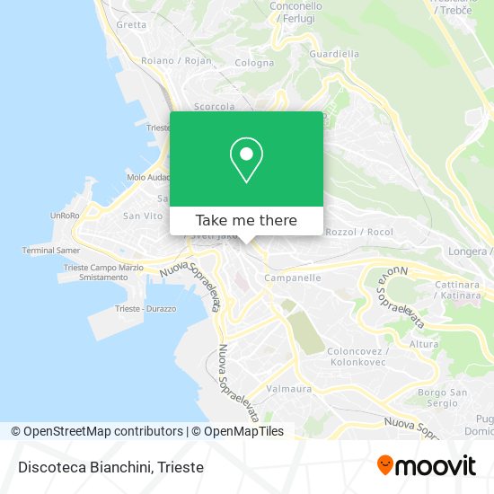 Discoteca Bianchini map