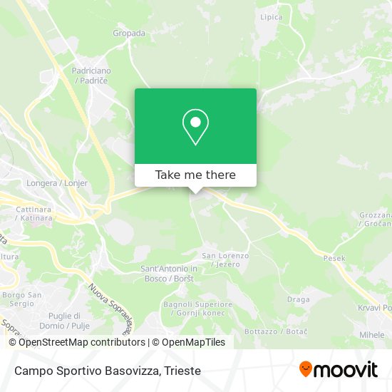 Campo Sportivo Basovizza map