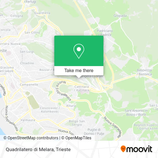 Quadrilatero di Melara map