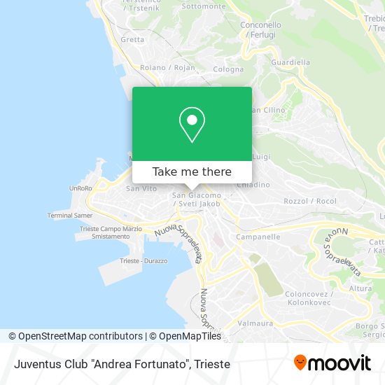 Juventus Club "Andrea Fortunato" map