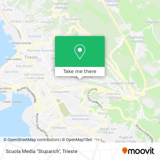 Scuola Media "Stuparich" map