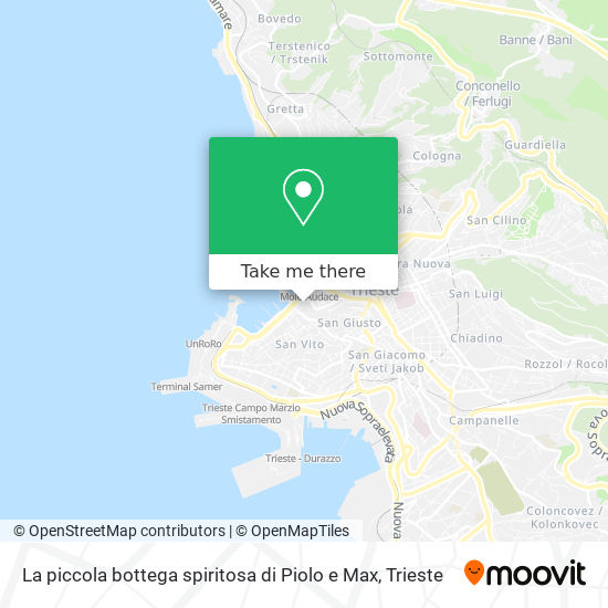 La piccola bottega spiritosa di Piolo e Max map