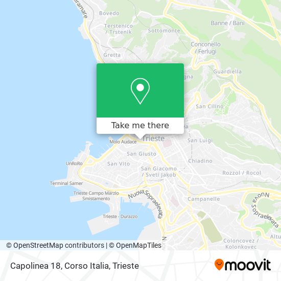 Capolinea 18, Corso Italia map