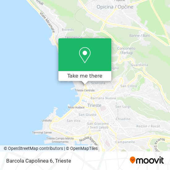 Barcola Capolinea 6 map