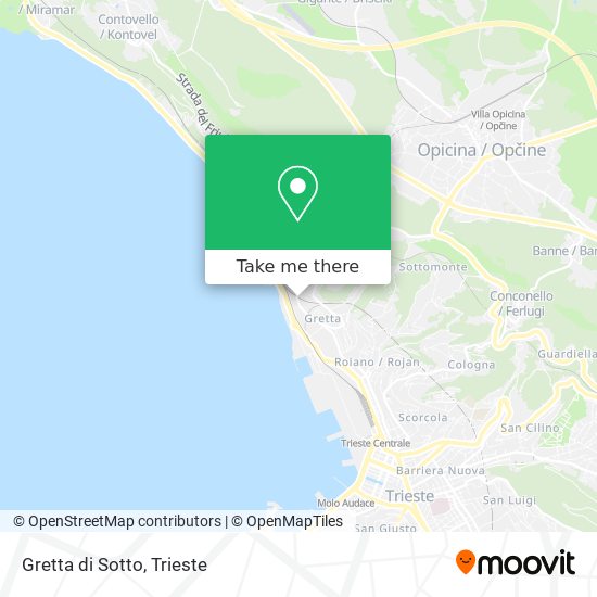 Gretta di Sotto map
