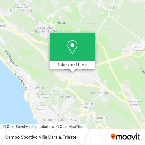 Campo Sportivo Villa Carsia map