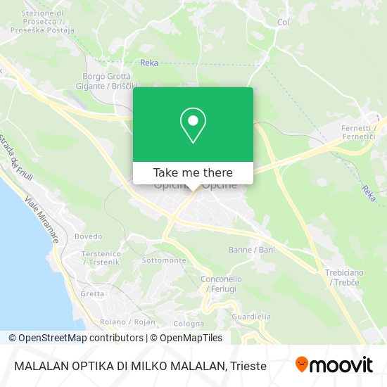 MALALAN OPTIKA DI MILKO MALALAN map