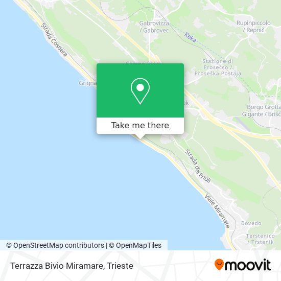 Terrazza Bivio Miramare map