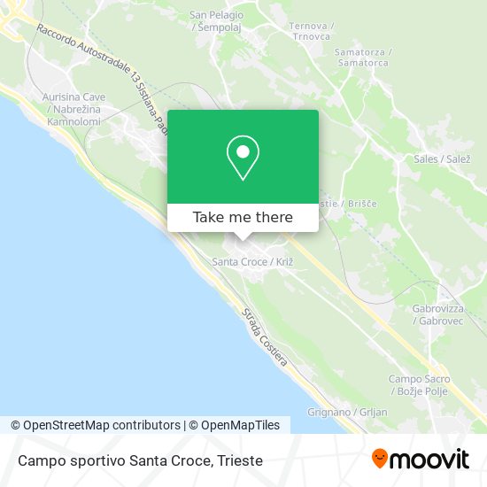 Campo sportivo Santa Croce map