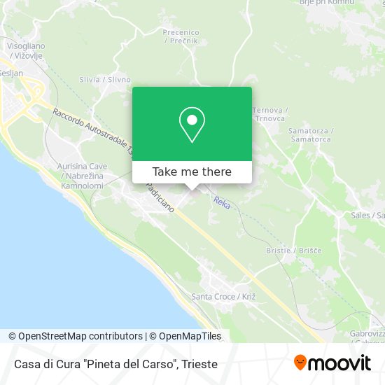 Casa di Cura "Pineta del Carso" map