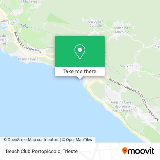 Beach Club Portopiccolo map