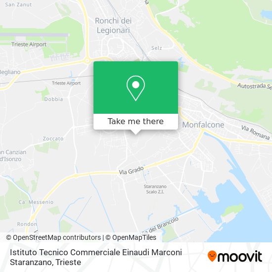 Istituto Tecnico Commerciale Einaudi Marconi Staranzano map