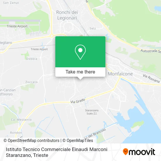 Istituto Tecnico Commerciale Einaudi Marconi Staranzano map