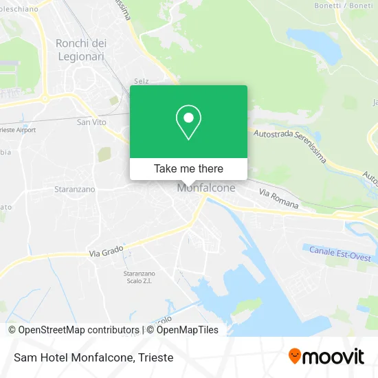 Sam Hotel Monfalcone map