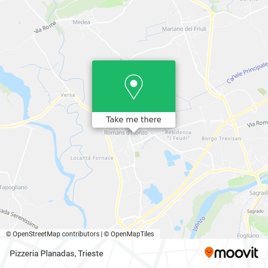 Pizzeria Planadas map