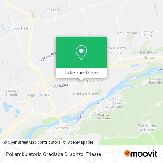 Poliambulatorio Gradisca D'Isonzo map