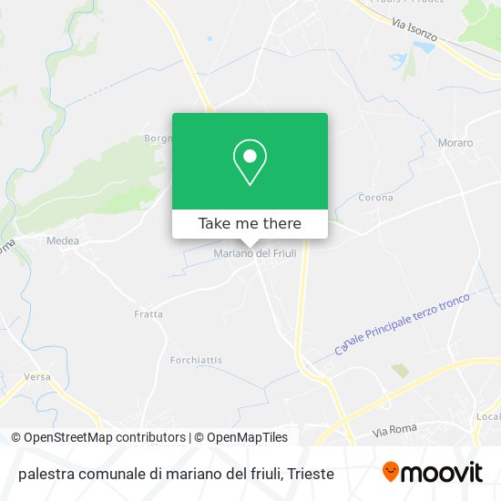 palestra comunale di mariano del friuli map