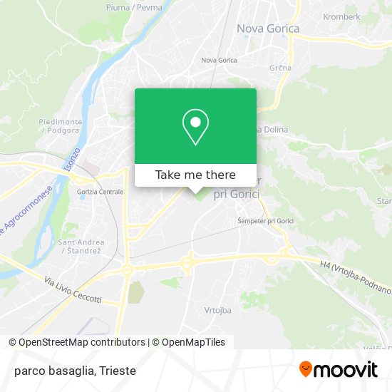 parco basaglia map