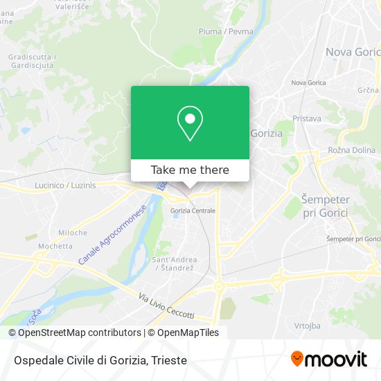 Ospedale Civile di Gorizia map