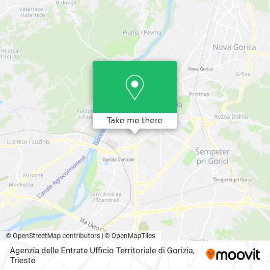 Agenzia delle Entrate Ufficio Territoriale di Gorizia map