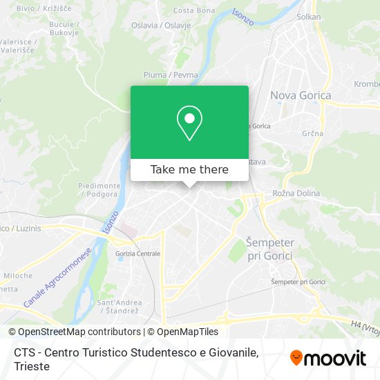 CTS - Centro Turistico Studentesco e Giovanile map