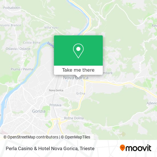 Perla Casino & Hotel Nova Gorica map