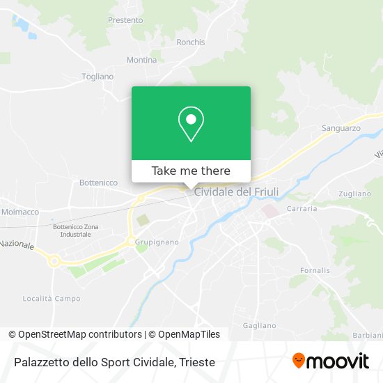 Palazzetto dello Sport Cividale map