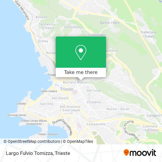 Largo Fulvio Tomizza map