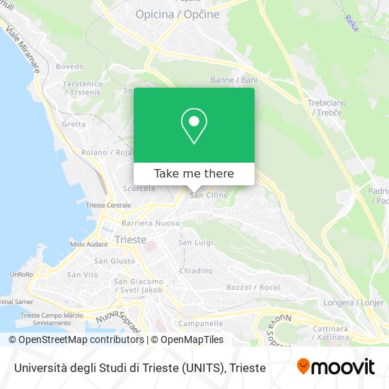 Università degli Studi di Trieste (UNITS) map