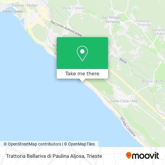 Trattoria Bellariva di Paulina Aljosa map