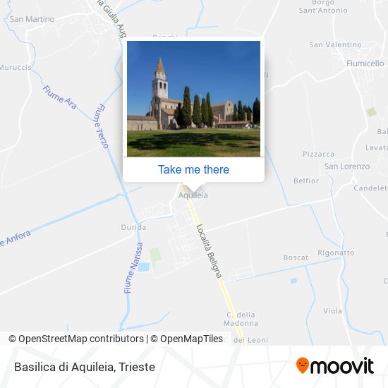 Basilica di Aquileia map