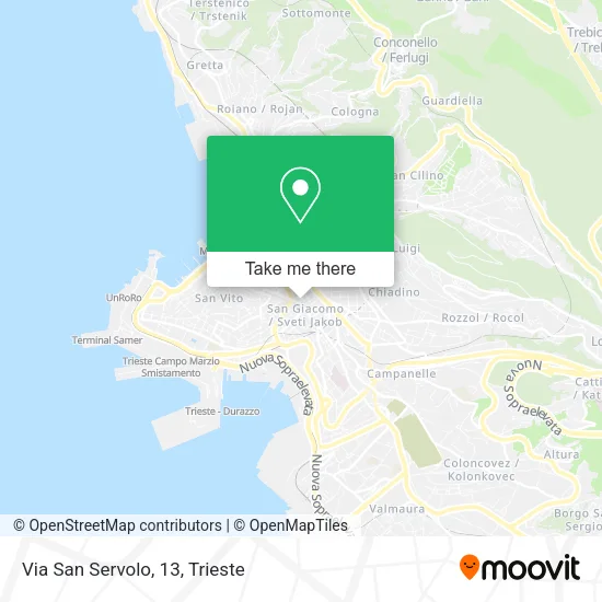 Via San Servolo, 13 map