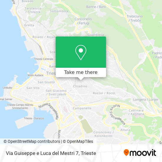 Via Guiseppe e Luca del Mestri 7 map