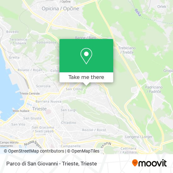 Parco di San Giovanni - Trieste map