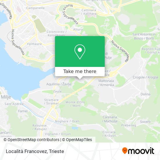 Località Francovez map