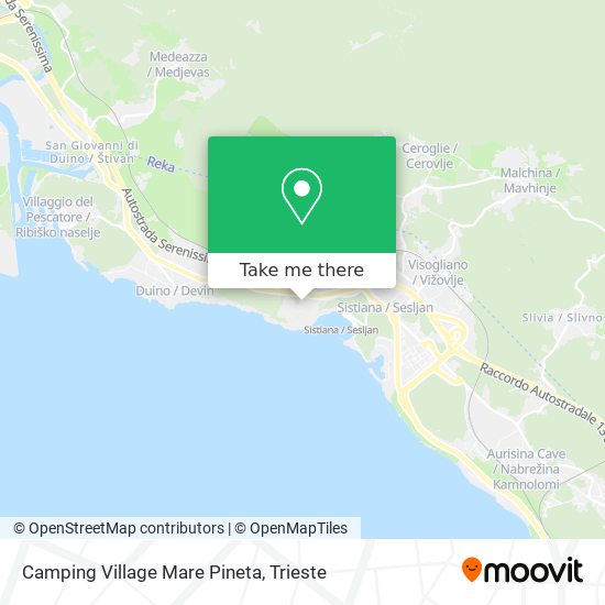 Camping Village Mare Pineta map