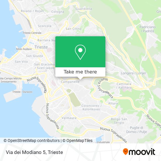 Via dei Modiano 5 map