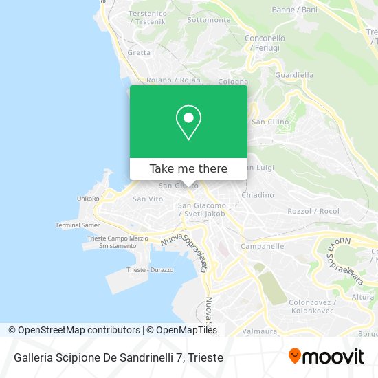 Galleria Scipione De Sandrinelli 7 map