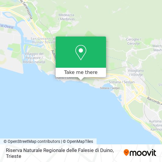 Riserva Naturale Regionale delle Falesie di Duino map